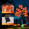 4 Packs Solar Maple Leaf Pumpkin Lights Outdoor Decor - 80LED